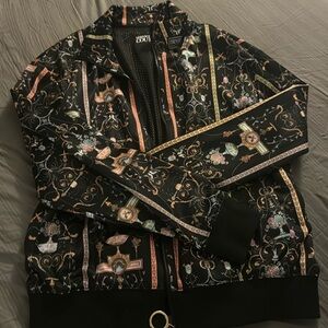 Versace Bomber Jacket,Size L, Gold/Black
